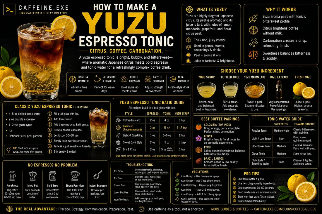 How to Make a Yuzu Espresso Tonic