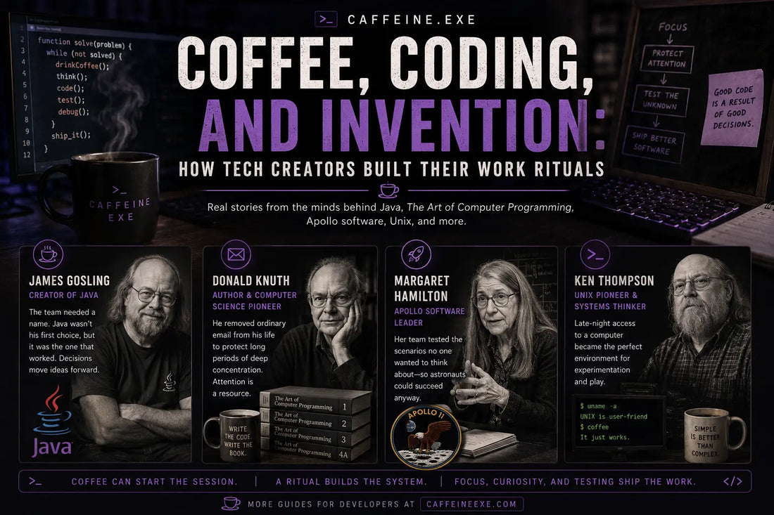 Coffee, Coding, and Invention: How Tech Creators Built Their Work Rituals
