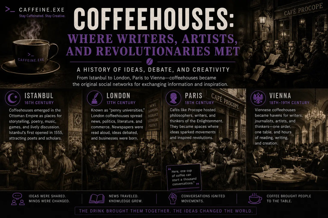 How Coffeehouses Became Meeting Places for Writers, Artists, and Revolutionaries