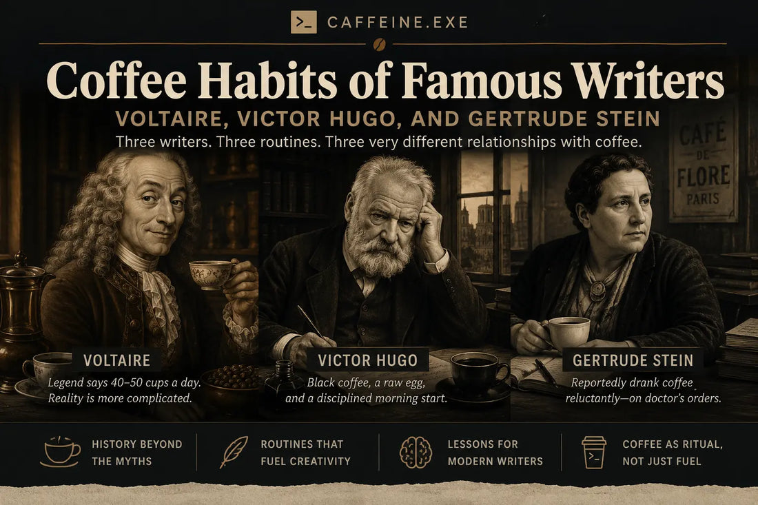 Coffee Habits of Famous Writers: Voltaire, Victor Hugo, and Gertrude Stein