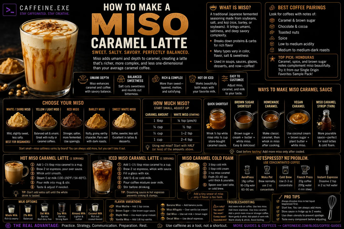 How to Make a Miso Caramel Latte