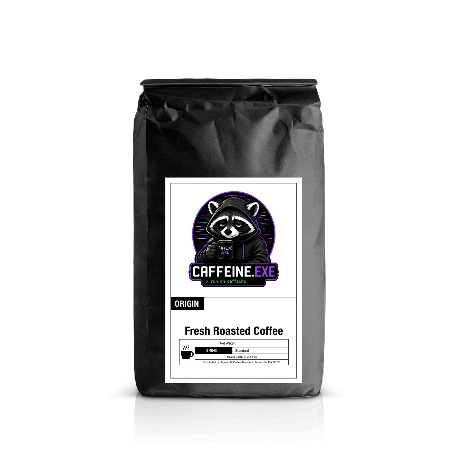 Caffeine.exe Mexico Single Origin Coffee Pods packaging.